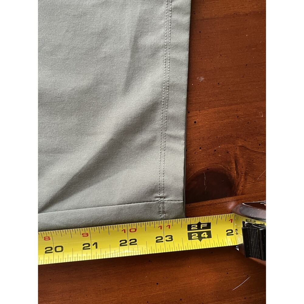 T By Talbots Pants Size 2X Wide Crop Leg Stretch High Rise Green Casual Coastal - Picture 11 of 13